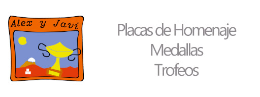 Alex y Javi - Medallas, trofeos, placas conmemorativas Alex y Javi - Medallas, trofeos, placas conmemorativas